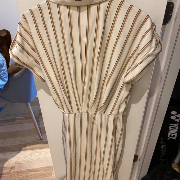 STRIPED DRAPED DRESS - Picture 5 of 5